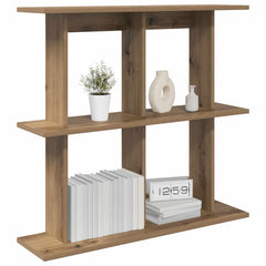 vidaXL Wall Shelf Wall-Mounted Artisan Oak 100 x 20 x 75 cm 3