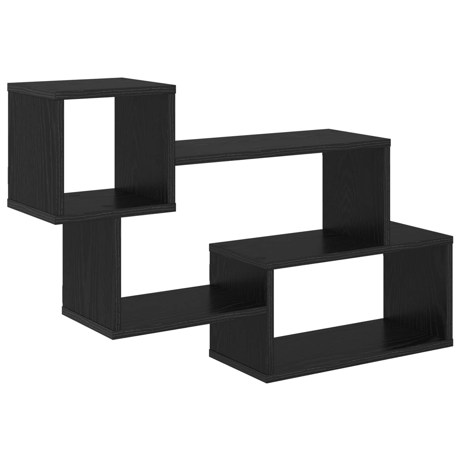 vidaXL Floating Shelf Wall-Mounted Black Oak 87 x 20 x 55 cm 2