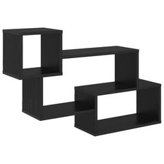 vidaXL Floating Shelf Wall-Mounted Black Oak 87 x 20 x 55 cm 2
