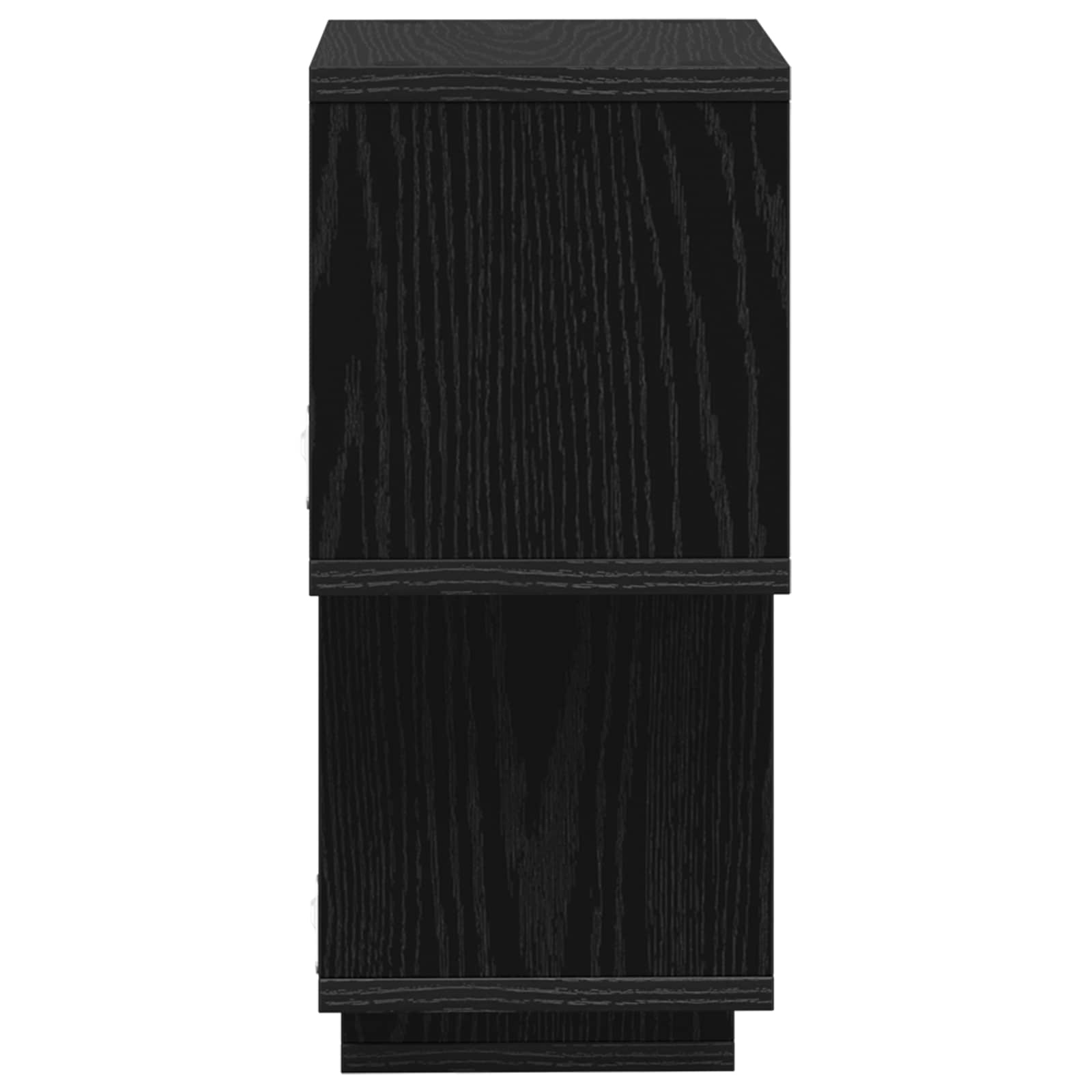 vidaXL Floating Shelf Wall-Mounted Black Oak 87 x 20 x 55 cm 5