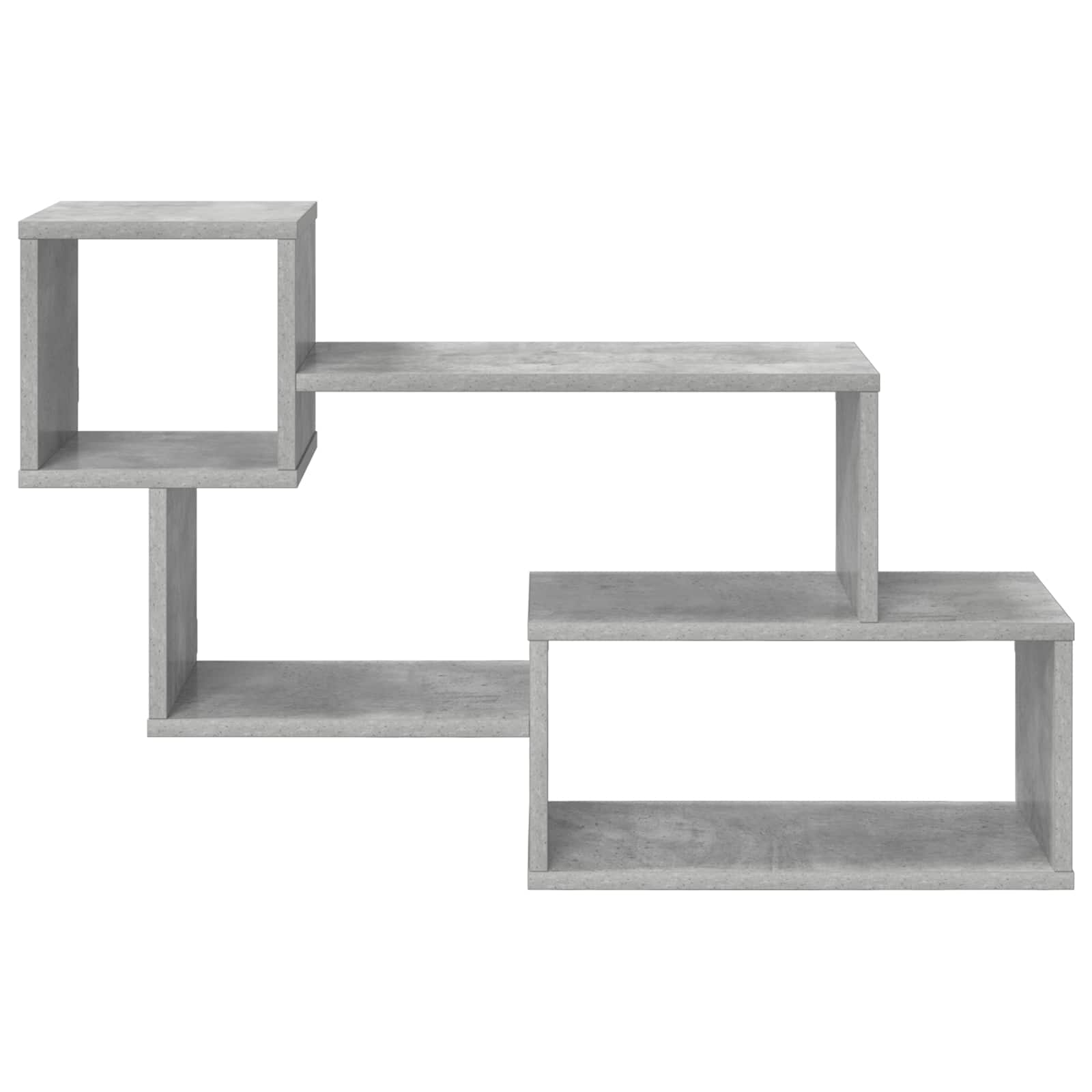 vidaXL Floating Shelf Wall-Mounted Concrete Grey 87 x 20 x 55 cm 4