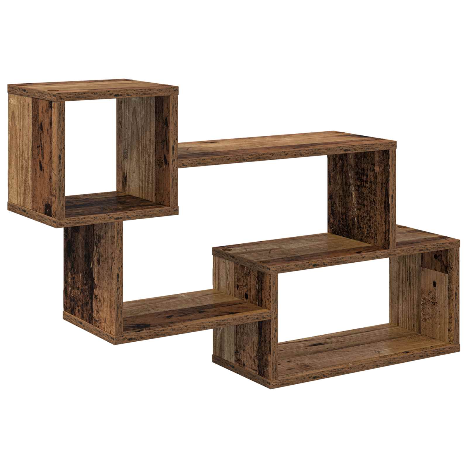 vidaXL Floating Shelf Wall-Mounted Old Wood 87 x 20 x 55 cm 2