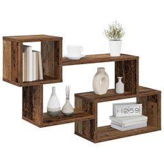 vidaXL Floating Shelf Wall-Mounted Old Wood 87 x 20 x 55 cm 3