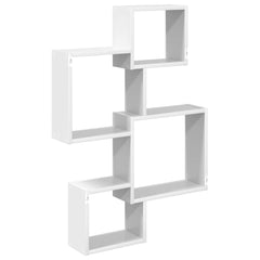 vidaXL Wall Cube Shelves White 64 x 13.5 x 91.5 cm 6