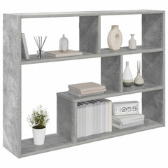 vidaXL Wall Shelf Wall-Mounted Concrete Grey 95 x 20 x 69.5 cm 3