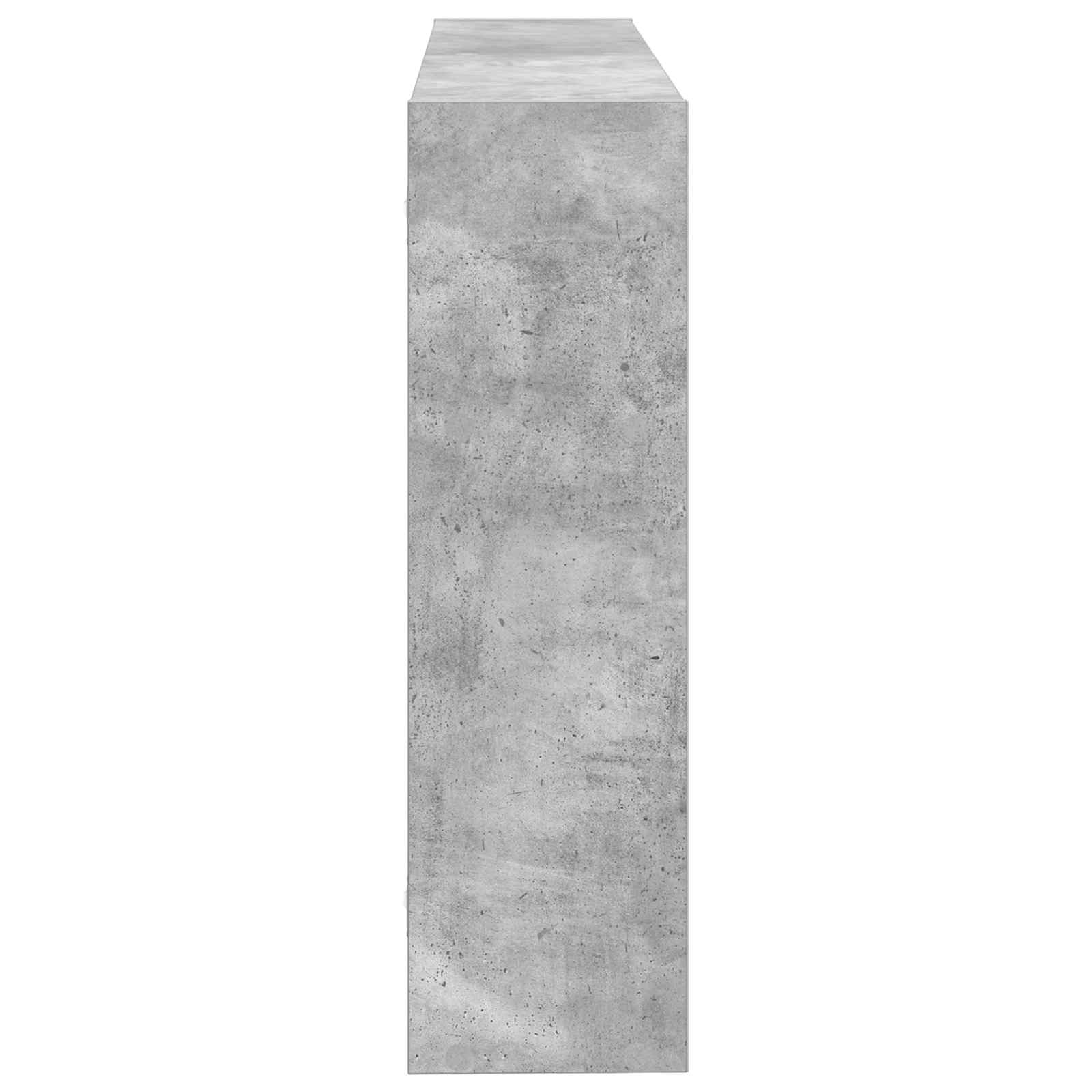 vidaXL Wall Shelf Wall-Mounted Concrete Grey 95 x 20 x 69.5 cm 5