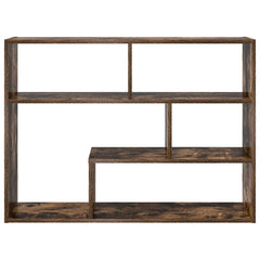 vidaXL Wall Shelf Wall-Mounted Smoked Oak 95 x 20 x 69.5 cm 4