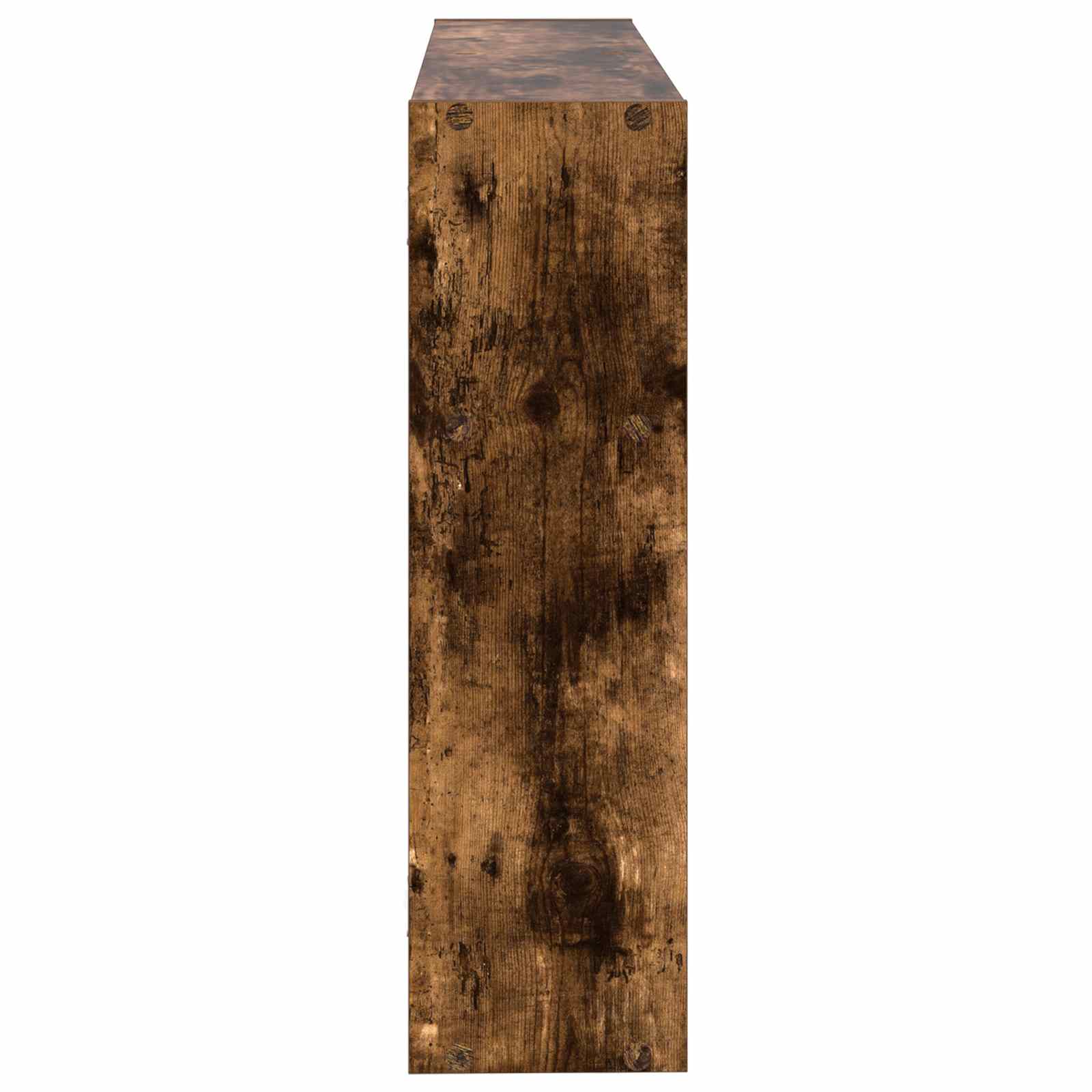 vidaXL Wall Shelf Wall-Mounted Smoked Oak 95 x 20 x 69.5 cm 5