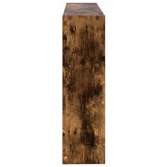vidaXL Wall Shelf Wall-Mounted Smoked Oak 95 x 20 x 69.5 cm 5