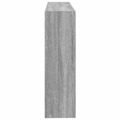 vidaXL Wall Shelf Wall-Mounted Grey Sonoma 95 x 20 x 69.5 cm 5