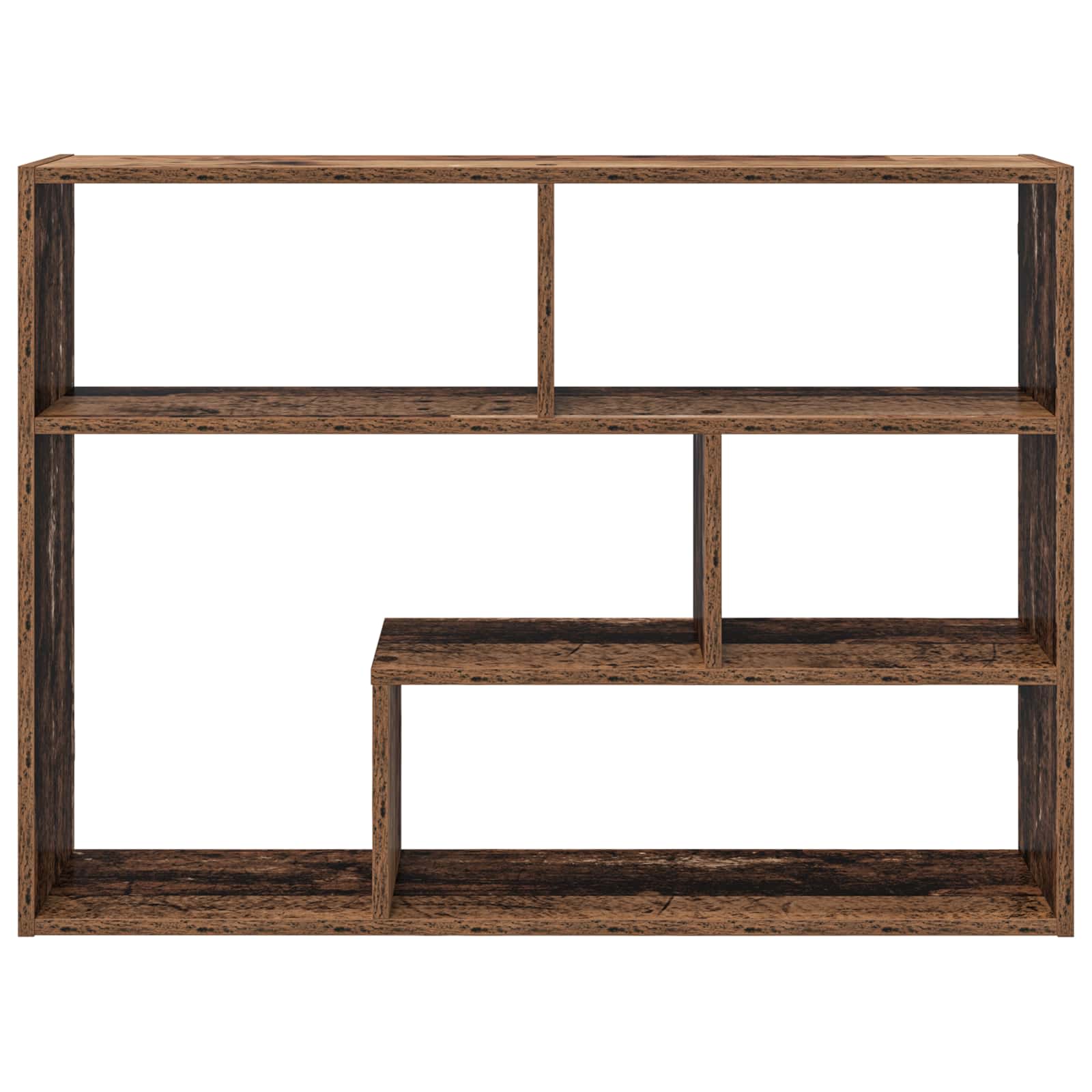 vidaXL Wall Shelf Wall-Mounted Old Wood 95 x 20 x 69.5 cm 4