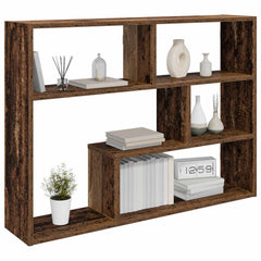 vidaXL Wall Shelf Wall-Mounted Old Wood 95 x 20 x 69.5 cm 3