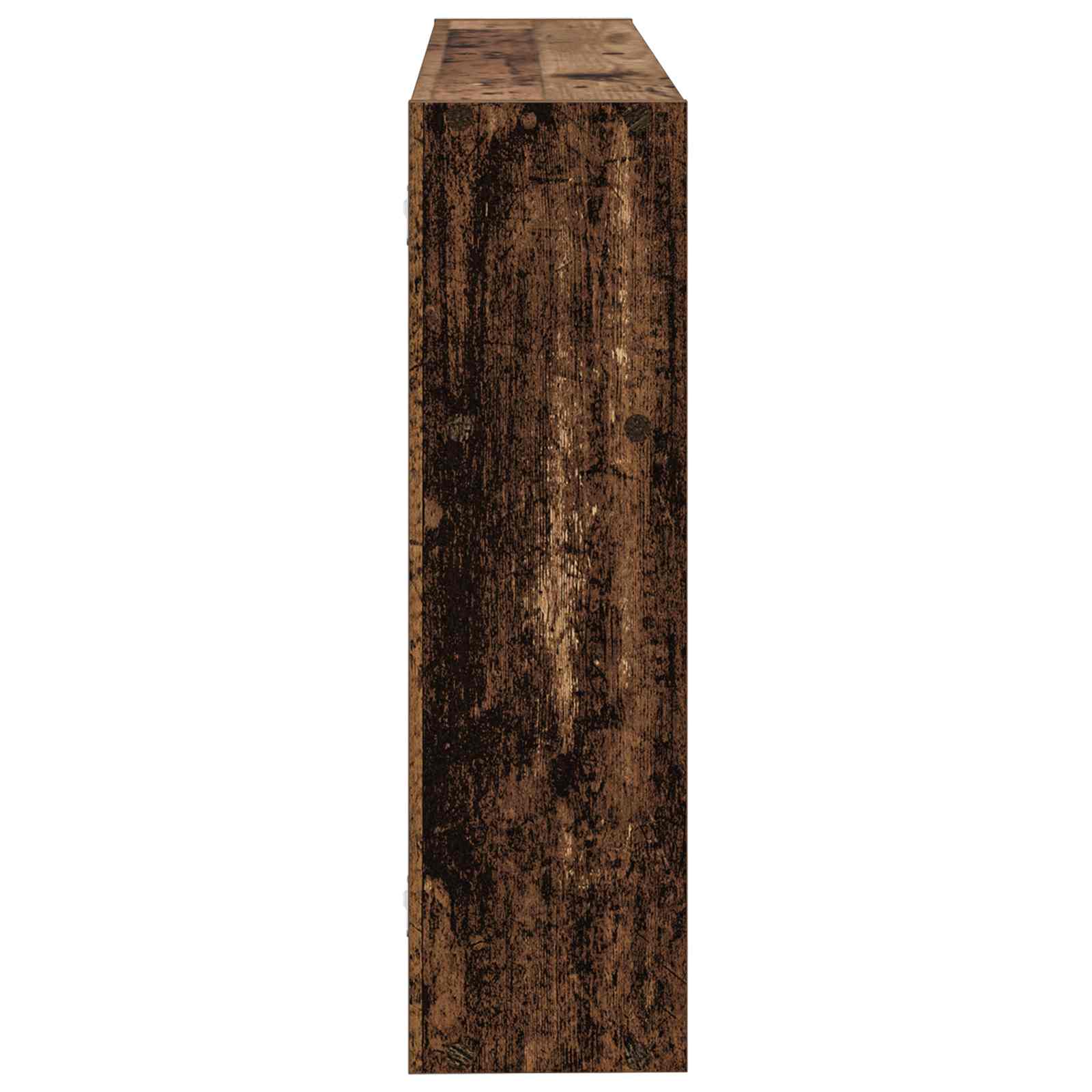 vidaXL Wall Shelf Wall-Mounted Old Wood 95 x 20 x 69.5 cm 5