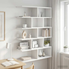 vidaXL Wall Shelf White 70 x 20 x 100 cm Engineered Wood 1