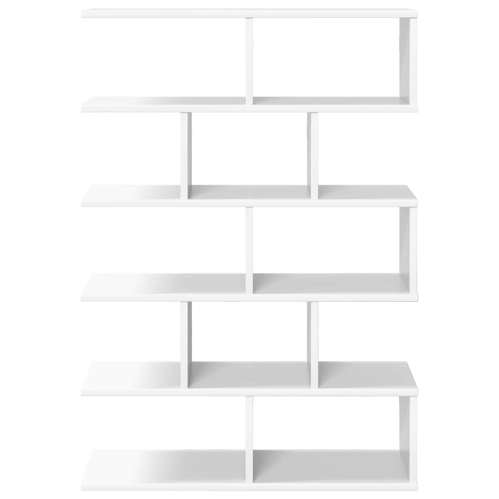 vidaXL Wall Shelf White 70 x 20 x 100 cm Engineered Wood 4