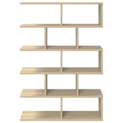 vidaXL Wall Shelf Sonoma Oak 70 x 20 x 100 cm Engineered Wood 4