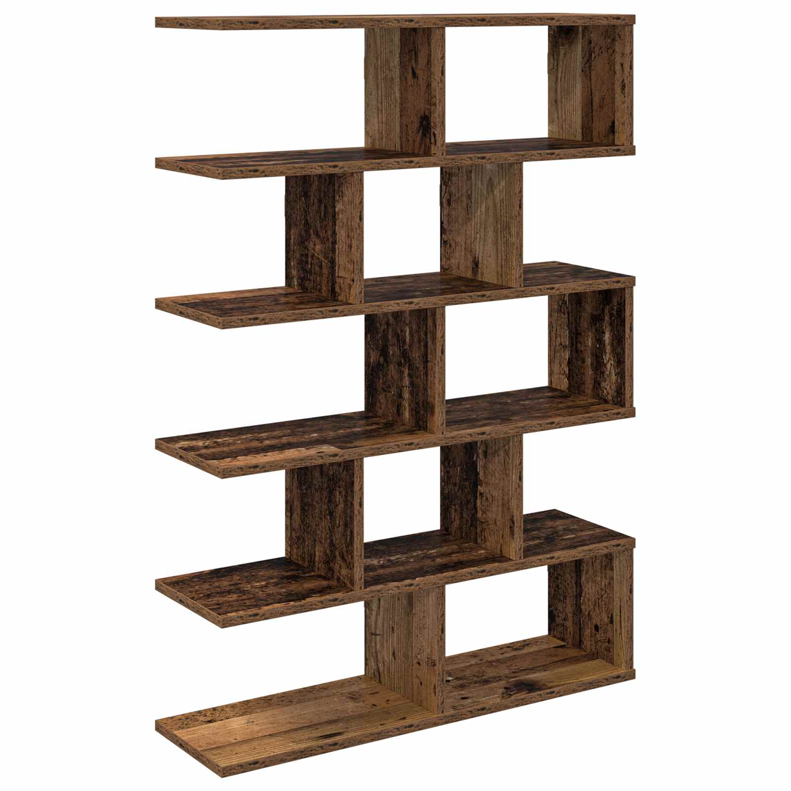 vidaXL Wall Shelf Old Wood 70 x 20 x 100 cm Engineered Wood 2