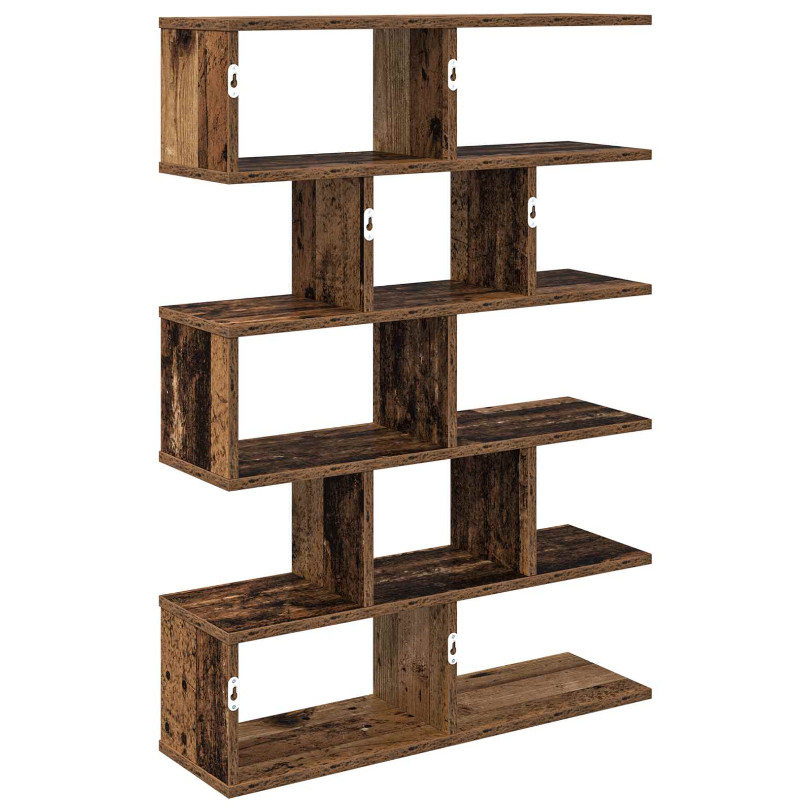 vidaXL Wall Shelf Old Wood 70 x 20 x 100 cm Engineered Wood 6