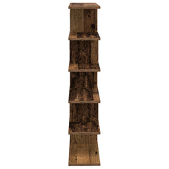 vidaXL Wall Shelf Old Wood 70 x 20 x 100 cm Engineered Wood 5