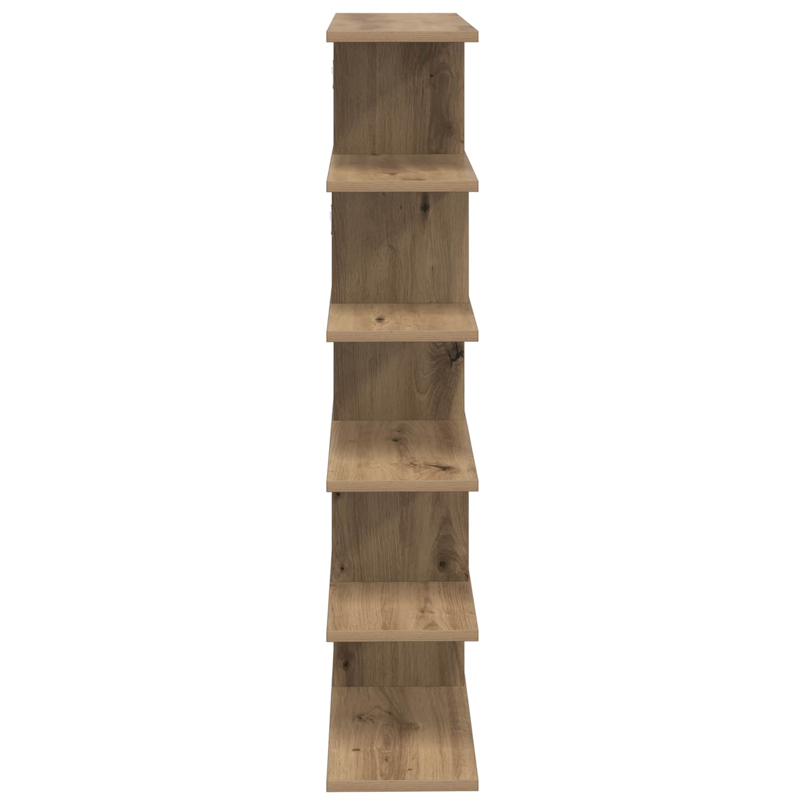 vidaXL Wall Shelf Artisan Oak 70 x 20 x 100 cm Engineered Wood 5