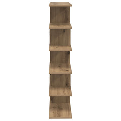 vidaXL Wall Shelf Artisan Oak 70 x 20 x 100 cm Engineered Wood 5