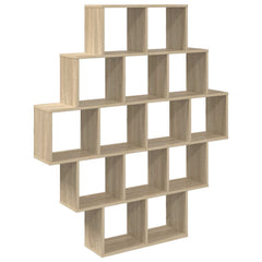 Wall Shelf 120 x 20 x 136 cm Engineered Wood Sonoma oak