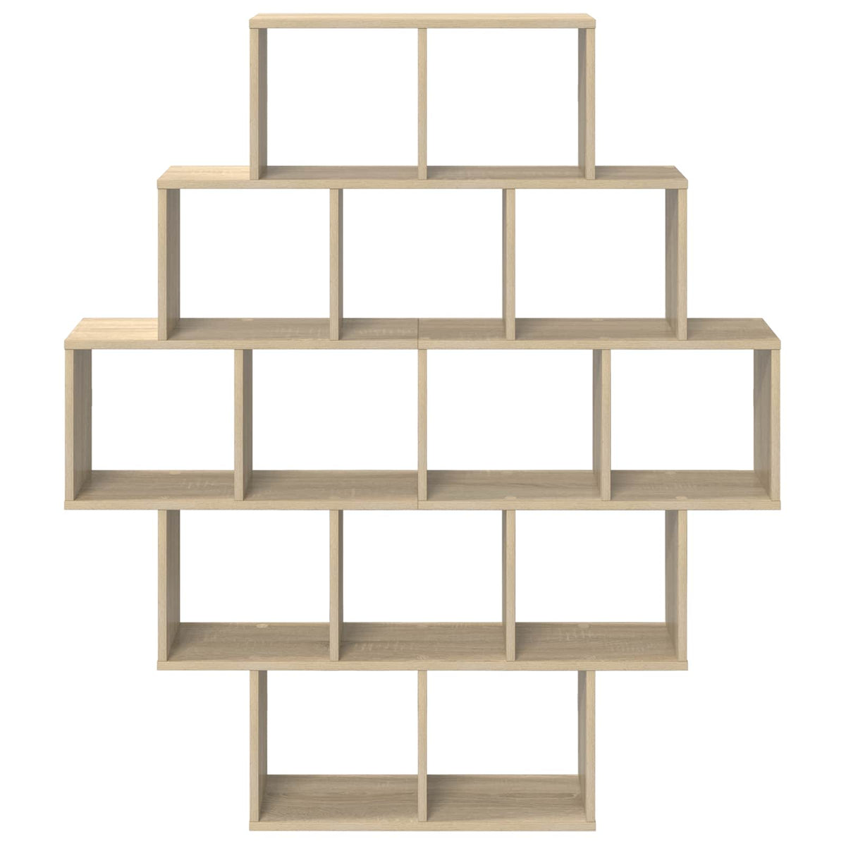 Wall Shelf 120 x 20 x 136 cm Engineered Wood Sonoma oak
