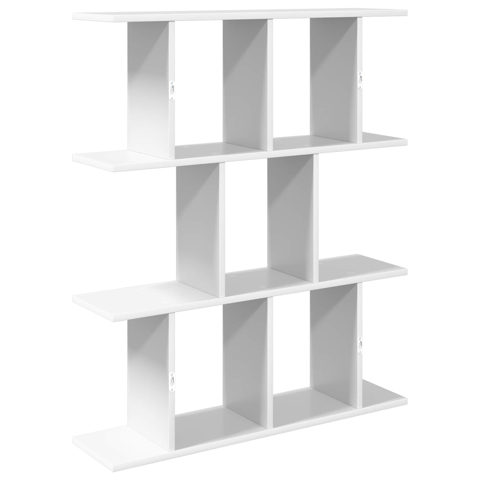 vidaXL Wall Shelf White 80 x 20 x 96 cm Engineered Wood 6