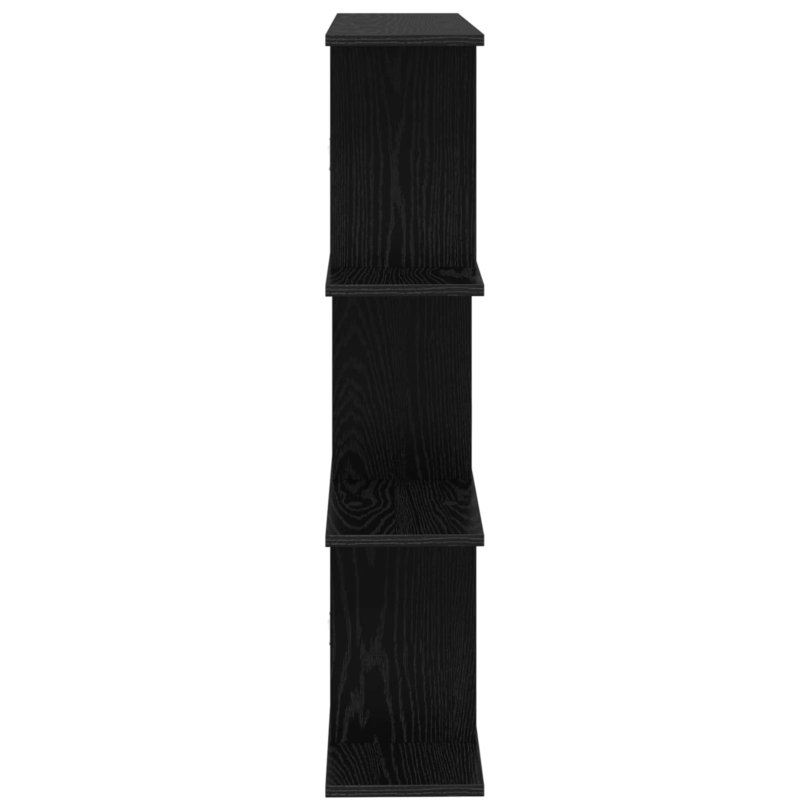vidaXL Wall Shelf Black Oak 80 x 20 x 96 cm Engineered Wood 5
