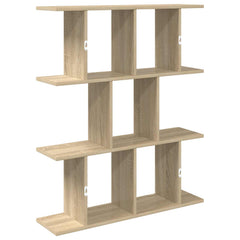 vidaXL Wall Shelf Sonoma Oak 80 x 20 x 96 cm Engineered Wood 6