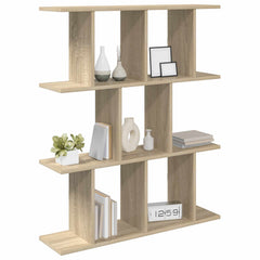 vidaXL Wall Shelf Sonoma Oak 80 x 20 x 96 cm Engineered Wood 3