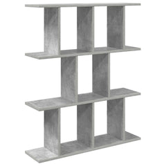 vidaXL Wall Shelf Concrete Grey 80 x 20 x 96 cm Engineered Wood 2