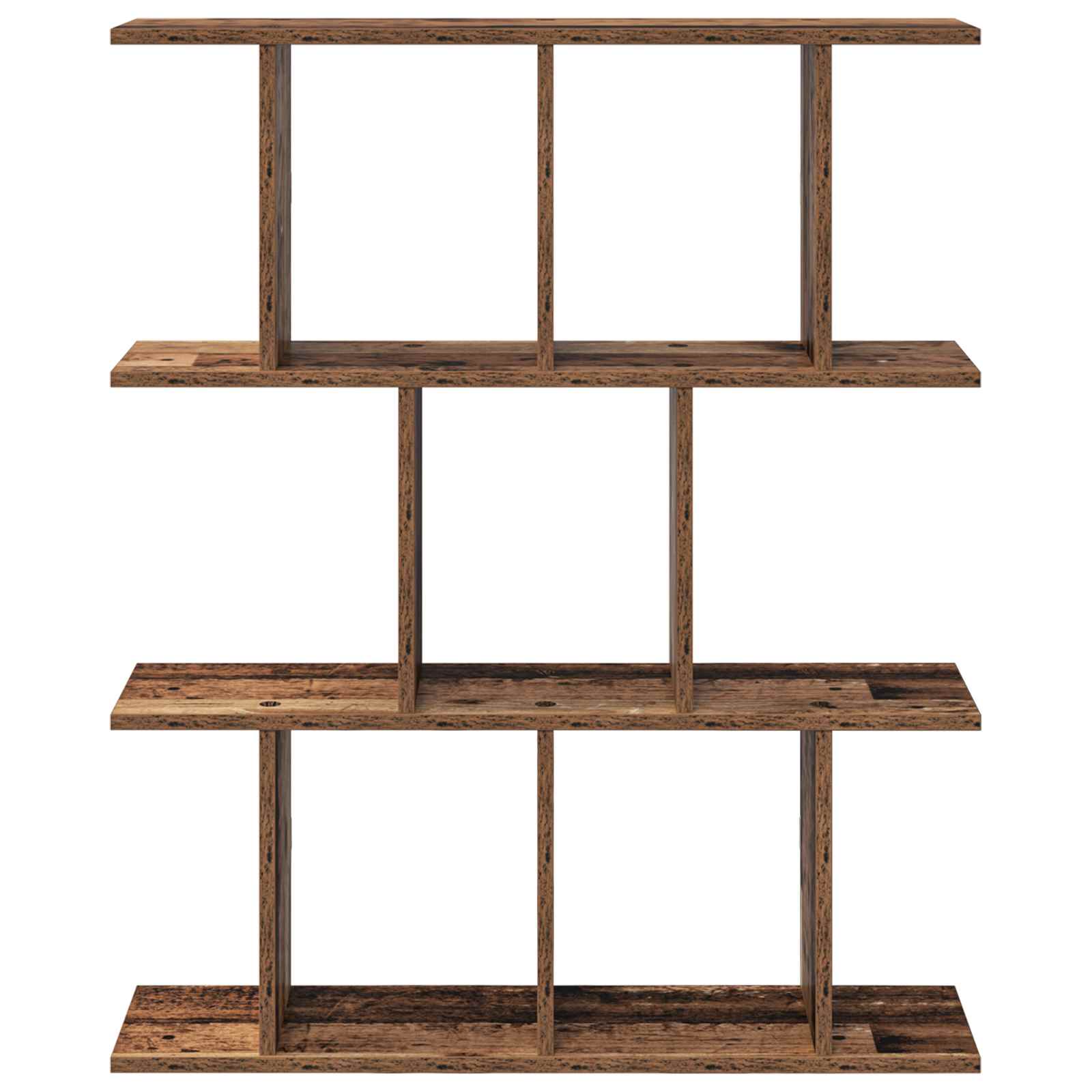 vidaXL Wall Shelf Old Wood 80 x 20 x 96 cm Engineered Wood 4