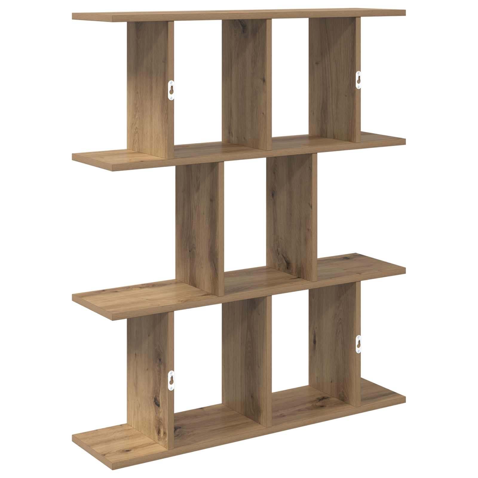 vidaXL Wall Shelf Artisan Oak 80 x 20 x 96 cm Engineered Wood 6
