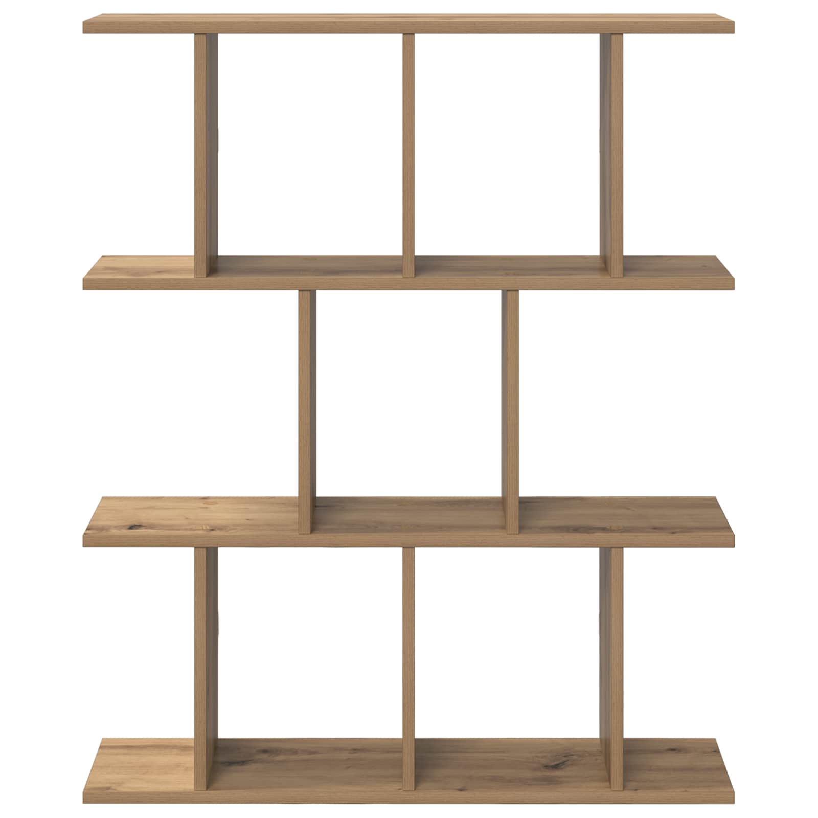 vidaXL Wall Shelf Artisan Oak 80 x 20 x 96 cm Engineered Wood 4