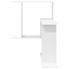 vidaXL Wall Shelf White 67 x 67 x 87 cm Engineered Wood 4