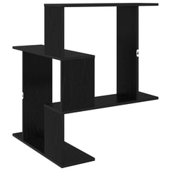 vidaXL Wall Shelf Black Oak 67 x 67 x 87 cm Engineered Wood 6