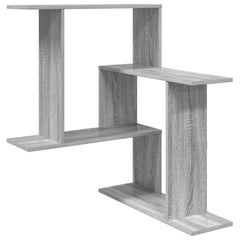 vidaXL Wall Shelf Grey Sonoma 67 x 67 x 87 cm Engineered Wood 2