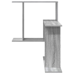 vidaXL Wall Shelf Grey Sonoma 67 x 67 x 87 cm Engineered Wood 4