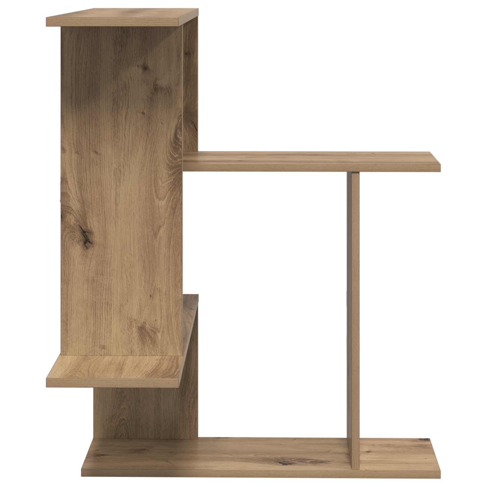 vidaXL Wall Shelf Artisan Oak 67 x 67 x 87 cm Engineered Wood 5