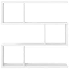 vidaXL Wall Shelf White 80 x 12 x 79.5 cm Engineered Wood 4