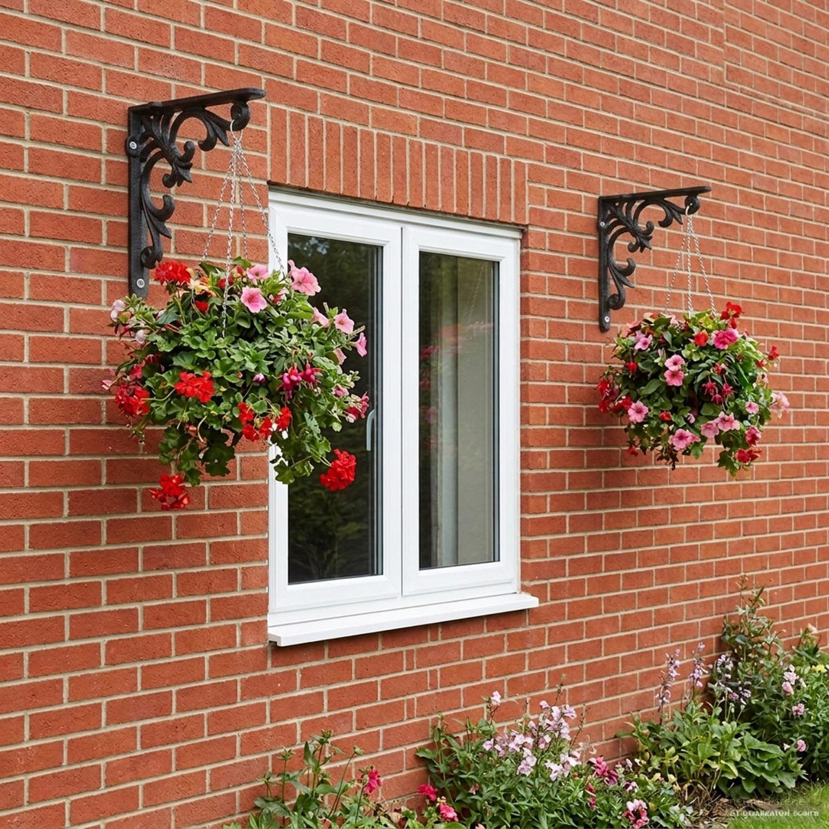 vidaXL Wall Shelf Brackets 12 pcs Black 10 x 10 x 2.8 cm Steel 1