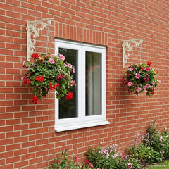 vidaXL Wall Shelf Brackets 10 x 10 x 2.8 cm Steel 12 pcs