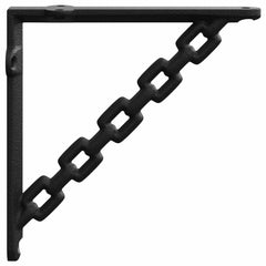 Wall Shelf Brackets 21 x 21 x 3.5 cm Steel 12 Black