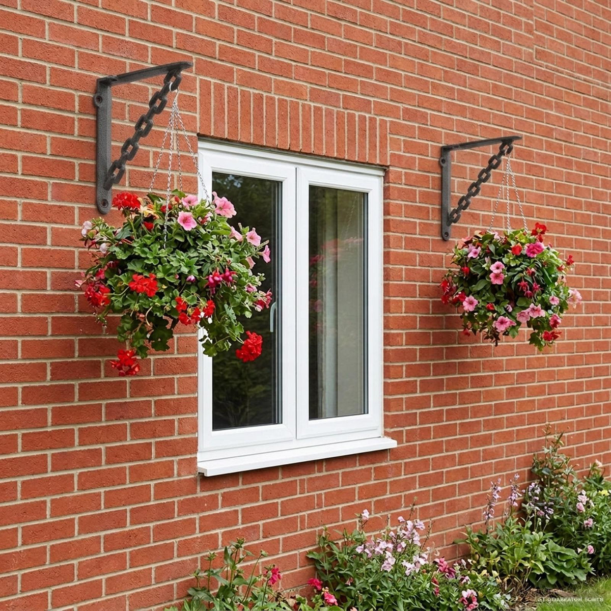 vidaXL Wall Shelf Brackets 21 x 21 x 3.5 cm Steel 12 pcs