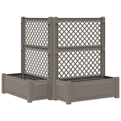 Big Planter with Trellis PP Grey 2