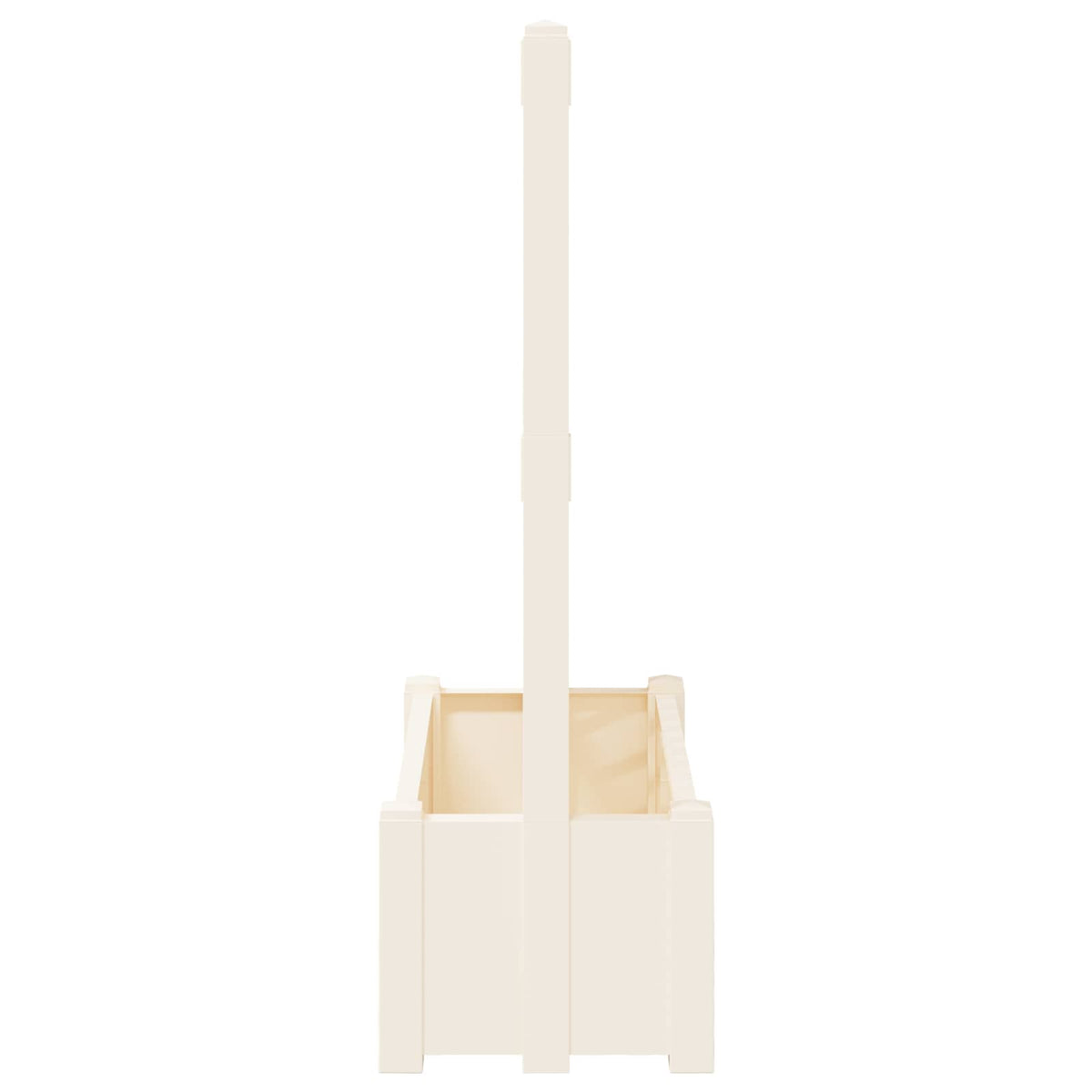 Big Planter with Trellis 99.5 x 43 x 133.5 cm PP White 1