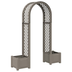 Rose Arch with Planter 168.5 x 43 x 207 cm PP Grey