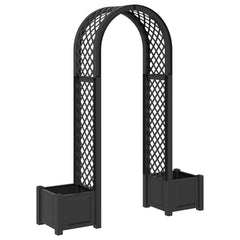 Rose Arch with Planter 168.5 x 43 x 207 cm PP Anthracite