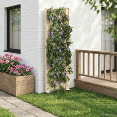 vidaXL Trellis with Spike PP White 1